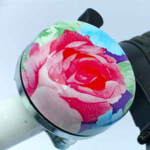 Fahrradklingel Fahrradklingel Blumenwiese Baccara Rose
