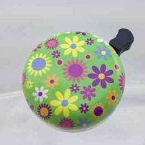 Fahrradklingel Fahrradklingel Blumen grün mini