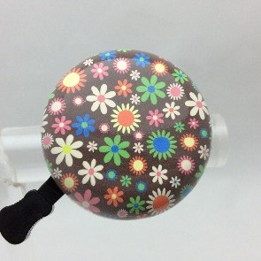 Fahrradklingel Fahrradklingel Blumen  braun mini